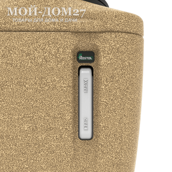 Торфяной туалет Rostok Eco 25 Песочный гранит | Мой-Дом27 | Стационарный торфяной биотуалет цвета песочного графита емкостью верхнего бака 20 л. и&nbsp;нижнего бака 45 л.<br>
 Отличительная черта туалета в разделении фракций в разные ёмкости. Это упрощает обслуживание туалета и избавляет от неприятного запаха в помещении.<br>
Высота сиденья: 45 см